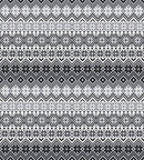 Ambesonne Grey Duvet Cover Set Twin Size, Nordic Snowflake Knit Patterns Scandinavian Motifs Traditional and Modern Print, Decorative 2 Piece Bedding Set with 1 Pillow Sham, Gray White Black