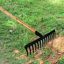 Garden Rakes,Garden Leaf Rakes,14 Teeth Replacement Rake,for Lawns Metal Heavy Duty Hand Rake Fallen Leaves Loose Soil Garden Tool for Farm Gardening