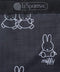 LeSportsac Small JENNI/8056 Official Shoulder Bag, Miffy Black Stencil, Free Size