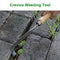 Zhaoyao Weed Puller Tool, Garden Crack Hand Weed Remover, Stainless Steel Crevice Weeding Tool Lawn Yard Gardening Tool with Wood Handle for Sidewalk and Patio 2 Pack