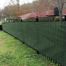 Sunnyglade 6’ x 50’ Privacy Screen Fence Heavy Duty Fencing Mesh Shade Net Cover for Wall Garden Yard Backyard (Green)