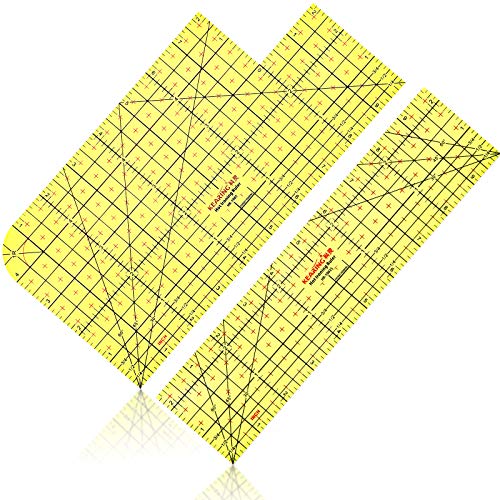 Weewooday 2 Pcs 2024 New Inches Hot Hem Ruler for Sewing Hot Ironing Ruler Hot Hemmer Ruler Pressing Tool Heat Resistant Ruler DIY Tool Measuring Quilting Handmade for Electric Home Clothing Making