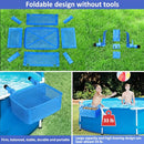 Poolside Storage Basket Pool Toy Basket Above Ground Pool Storage Bin Pool Accessories for Most Frame Pools Top Bar 1.2-2.4", Bottom Bracket to Keep Level Fit Swimming Pools Home Bedside Desktop