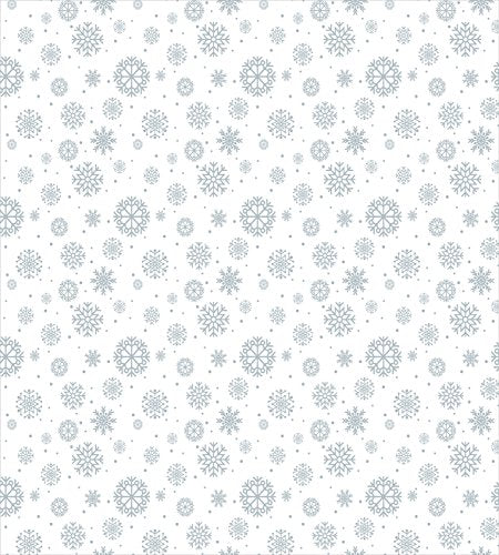 Ambesonne Winter Duvet Cover Set Twin Size, Pattern with Ornate Snowflake Motifs and Dots Retro Christmas Inspired Repetitive, Decorative 2 Piece Bedding Set with 1 Pillow Sham,