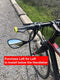 Hafny New Handlebar Bike Mirror, HD Blast-Resistant, Safe Crystal Clear Glass Mirror, Adjustable Rotatable Bike Mirror, Rearview Mirror, Bicycle Mirror, HF-M902LS-FR01