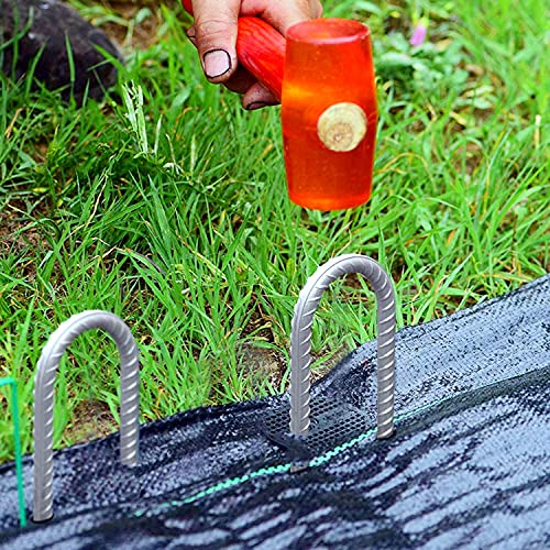 Galvanised Metal Ground Rebar Stakes Tent Pegs,4*30cm J Hooks Anchorage Stakes Bouncy Castle Pegs Garden Stakes Pegs,Ground Pegs Heavy Duty for Marquees,Gazebos,Camping,Football Nets,Tents,Trampolines
