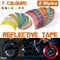 18" Reflective Rim Tape Wheel Stripe Decal Trim Sticker for Car Motorcycle, Enhanced Visibility and Safety, Easy Application, Set of 16 Strips