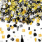 3000 Pieces Birthday Confetti Number 50 Glitter Confetti Birthday Cake Confetti Table Confetti Black Gold and Silver Party Decorations Supplies for Birthday, Anniversary (50th Style)