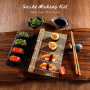 Delamu Sushi Making Kit, 20 in 1 Bazooka Roller Kit with Chef’s Knife, Bamboo Mats, Rice Mold, Temaki Sushi Mats, Rice Paddle, Spreader, Chopsticks, Sauce Dishes, Guide Book