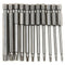 Yakamoz Torx Head Screw Driver Bit Set, 11 Pcs Magnetic T6-T40 Security Tamper Proof Star 6 Point Screwdriver Drill Bits Tools with 1/4 Inch Hex Shank | 3 Inch/ 75mm Length