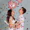 Multicolor Confetti Poppers 4 Pack | Confetti Cannon Party Poppers Confetti Shooter for Events Birthday Celebration | Bulk Streamer Blaster Cannon Star Launcher | Large Prank Package Gun Tube Stick