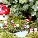 ZDHSOY 20Pcs Fairy Garden Mushrooms - Mini Mushroom Miniature Figurines for Micro Landscape/Bonsai Craft (Miniature Mushroom， 20Pcs)