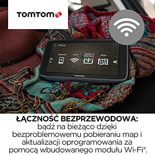 TomTom Car Sat Nav GO Basic, 6 inch, with Updates via WiFi, Lifetime Traffic via Smartphone and EU Maps
