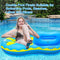 X XBEN Double Pool Floats for Adults, 2 Person Pool Raft for Swimming Pool with Cup Holder and Handles,Floating Lounge Chair with Headrest, Portable Pool Hammock Floaties with Mesh Bottom for Kids