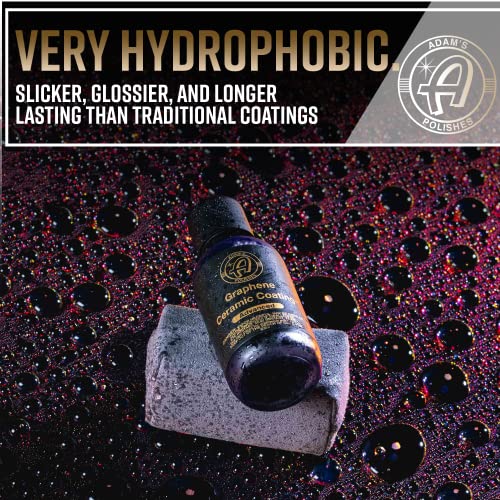 Adam's Polishes Advanced Graphene Ceramic Coating - 10H Graphene Coating for Auto Detailing, 9+ Years of Car Protection & Patented UV Technology, Apply After Car Wash & Paint Correction