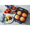 Sunbeam Pie Magic 4 Up | Electric Pie Maker, Deep-Fill Plates Make 4 Traditional-Sized Crispy Pies, With Pastry Cutter for Perfect Portions & Pie Maker Recipes E-Booklet, Grey