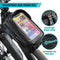 DURATECH Bike Frame Bag | Waterproof Bike Phone Holder with EVA Hard Shell | Bicycle Bag with Sensitive Touch Screen and Sun Visor | Large Capacity Bike Top Tube Bag for Phones Under 6.9''