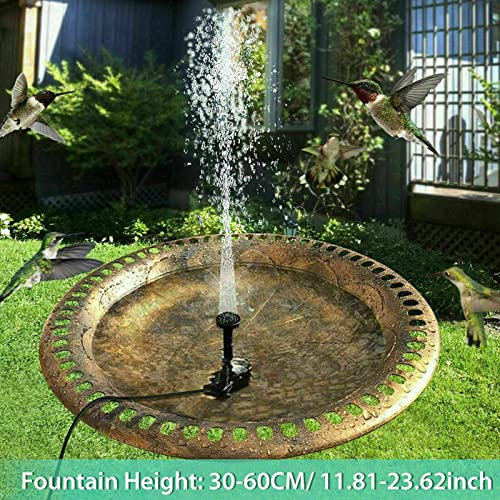 1.5W 2W Solar Powered Water Fountain Pump Bird Bath Pond Pool Garden (1.5W 200L/H)