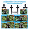 AWOWZ New Quick-Connect Drip Irrigation Kit 140FT, Upgraded Garden Watering System with 1/4" Blank Distribution Tubing Adjustable Nozzle Emitters Sprinkler, Saving Water Automatic Irrigation Equipment for Patio Lawn