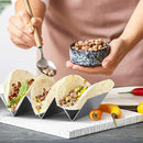 Stainless Steel Tray Taco Shell Holder Tortilla Stand Holds Kitchen Rack NEW