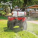 SeeSa 60LWeed Sprayer 1.5M Boom 12V Pump Tank Weed Sprayer 108Psi Self-Priming Pump 5M Hose with Adjustable Strap Farm Chemical Sprayer for Plants, Cleaning, Lawn & Garden, Agricultural Irrigation