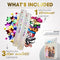 Multicolor Confetti Poppers 4 Pack | Confetti Cannon Party Poppers Confetti Shooter for Events Birthday Celebration | Bulk Streamer Blaster Cannon Star Launcher | Large Prank Package Gun Tube Stick