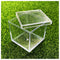 2 Pack Clear Acrylic Plastic Square Cube Small Acrylic Box with Lid Storage Mini Acrylic Boxes Square Display Box Organizer Containers for Candy Jewelry Display(10x10x10 cm)