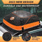 Car Rooftop Cargo Carrier Roof Bag, 15 Cubic Waterproof Soft Shell Roof Top Cargo Carrier Box for All Cars with or Without Luggage Rack - Protective Mat, Safety Hooks, Tie-Down Straps and Storage Bag