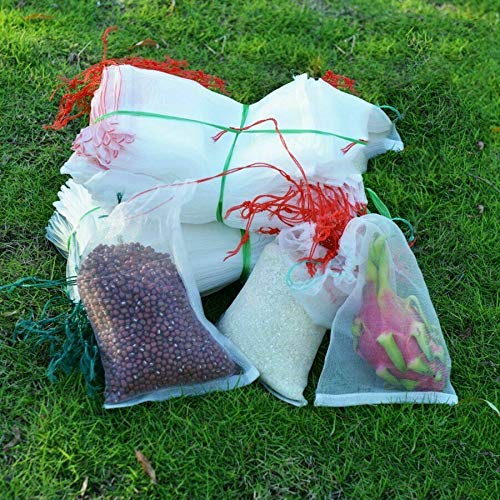 50pcs Agriculture Garden Fruit Vegetable Protection Exclusion Mesh Net Bags (15 * 25cm)