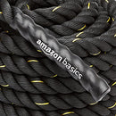 Amazon Basics Heavy Exercise Training Workout Battle Rope, 8.7 x 0.04 Meters, Black