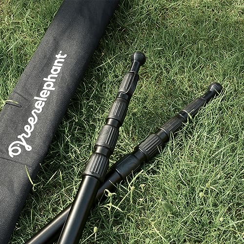Green Elephant Tarp Poles - Tent Poles, Tent Poles Replacement, Tent Poles for Tarp, Canopy Poles, Awning Poles, Telescoping Tarp Poles, Tarp Poles Adjustable Heavy Duty, Aluminum Tent Pole Set of 4