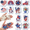 36 Pcs 4th of July Ornaments for Tree Patriotic Wood Ornaments Independence Day Gnome Ornaments Red White Blue Love Rainbow Party Hanging Ornaments Artifact Tree Decoration for Party Supplies