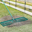 VEVOR Lawn Leveling Rake, 36"x10" Level Lawn Tool, Heavy-Duty Lawn Leveler with 78" Steel Extended Handle, Yard Leveling Rake Suit for Garden, Golf Lawn, Farm