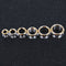 316L Stainless Steel Gold Bevel Edge Flesh Ear Tunnel Plug Ear Gauges Expanders Body Jewelry (Gauge=00g(10mm))