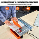 VEVOR Wet Tile Saw, 7-inch 65Mn Steel Blade, 3500 RPM Induction Motor, Tile Cutter Wet Saw with Water Reservoir, 0-45 Degrees Miter Angle for Cutting Tiles and Stones, for DIY Enthusiasts