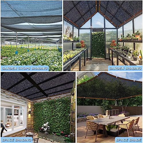 ZOZIJIU Shade Cloth - for Garden Plants Greenhouse 60-70% Outdoor Sun Shade Sunblock Shade Neting for Chicken Coop Plant Patio Pergola Shade Cover(6x3ft)