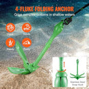 VEVOR Kayak Anchor Kit, 3.5 lb Paddle Board Anchor Kit with 26.2 ft/8 m Rope and Buoy, Folding Small Boat Anchor with Storage Bag and Snap Hook, Kayak Accessories for Kayaks, Small Boats, Canoes