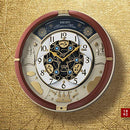 SEIKO QXM378BRH Castle Night Melodies in Motion Clock, Multi