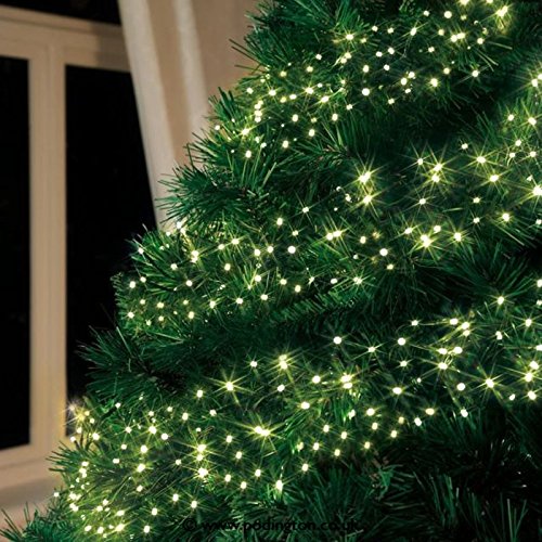 1000 LED 14.5M Cluster Lights Christmas Lights with 8 Modes and Memory Function (Warm White)