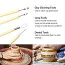 11x Carvers Clay Sculpting Carving Pottery Tools Polymer Modelling DIY Sculpture, Durable Wood & Stainless Steel, Versatile Modelling Tools for Artists