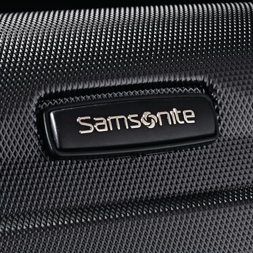 Samsonite Unisex-Adult Omni Pc Hardside Expandable Luggage with Spinner Wheels, Black, Checked-Medium 24-Inch, Omni Pc Hardside Expandable Luggage with Spinner Wheels