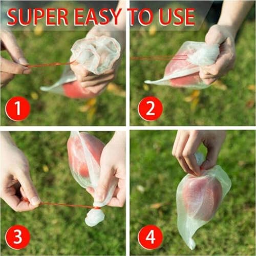 30PCS 35 * 15CM Fruit Net Bags Agriculture Garden Vegetable Protection Mesh Insect Proof