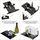 AIMALL Glass Bottle Cutter Cutting Tool Upgrade Version Square & Round Bottle Cutter, DIY Craft Making, Adjustable & Easy Operation, Stainless Iron, Black