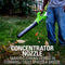 Greenworks 24V (90 MPH / 320 CFM / 125+ Compatible Tools) Cordless Axial Leaf Blower, Tool Only