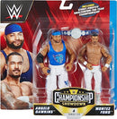 Mattel WWE Action Figure Battle Pack 2 Pack with Mattel WWE Championship Title Championship Showdown The New Day Montez Ford & Angelo Dawkins