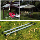 TRIWONDER Adjustable Tarp Poles Set of 2 Telescoping Aluminum Rods for Tent Fly and Tarps, Lightweight Replacement Tent Poles Awning Poles for Camping, Backpacking, Hiking, Shelters (Red)