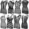 Geyoga 8 Pieces Fishnet Dress for Women Lingerie for Women Fishnet Dress Women Lingerie Fishnet for Women Favor, Black, One Size