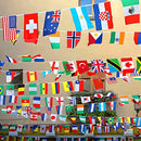 100 Countries String Flag, 82 ft International Flags Bunting Banner, World Flag Banner Decoration for School, Sports Events, Grand Opening, Party