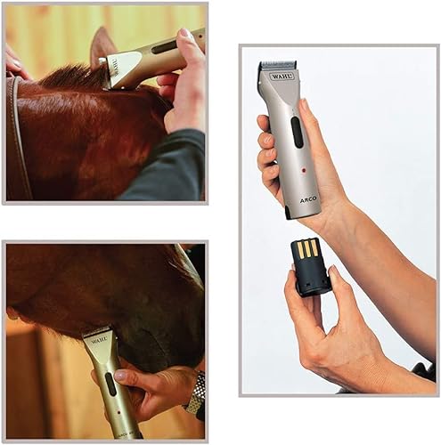 WAHL Professional Animal Arco Equine Horse Cordless Clipper Kit, Champagne (8786-800)