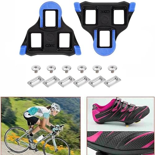 AIMALL Road SPD-SL Cleats Bike Cycle Bicycle Pedal SM-SH12 2 Degree Float Bicycle Cleats for Indoor & Outdoor Cycling